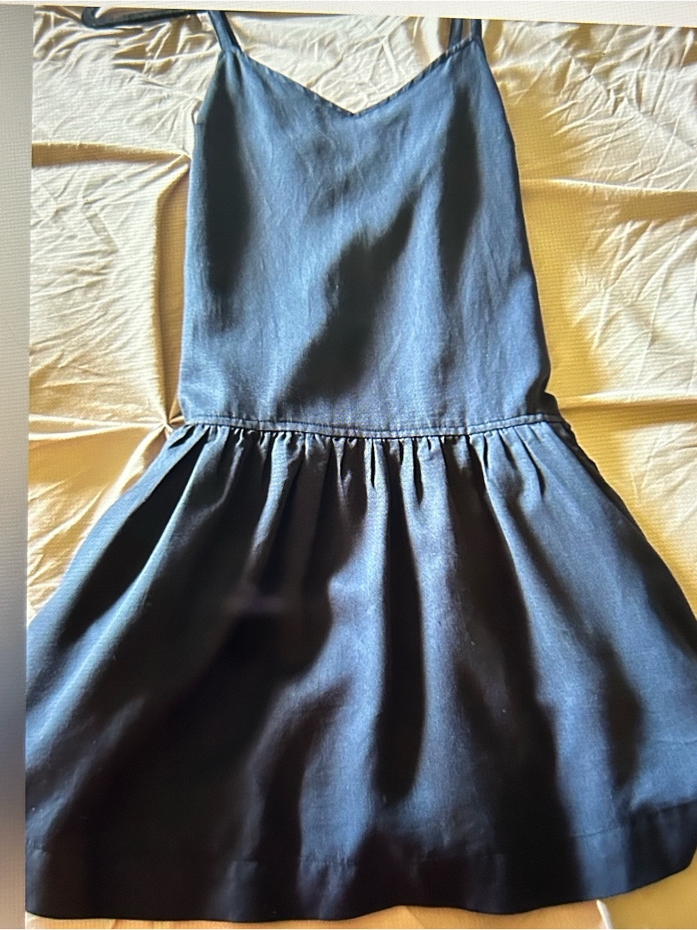House of Harlow 1960 Navy Spaghetti-Strap Drop-Waist Dress